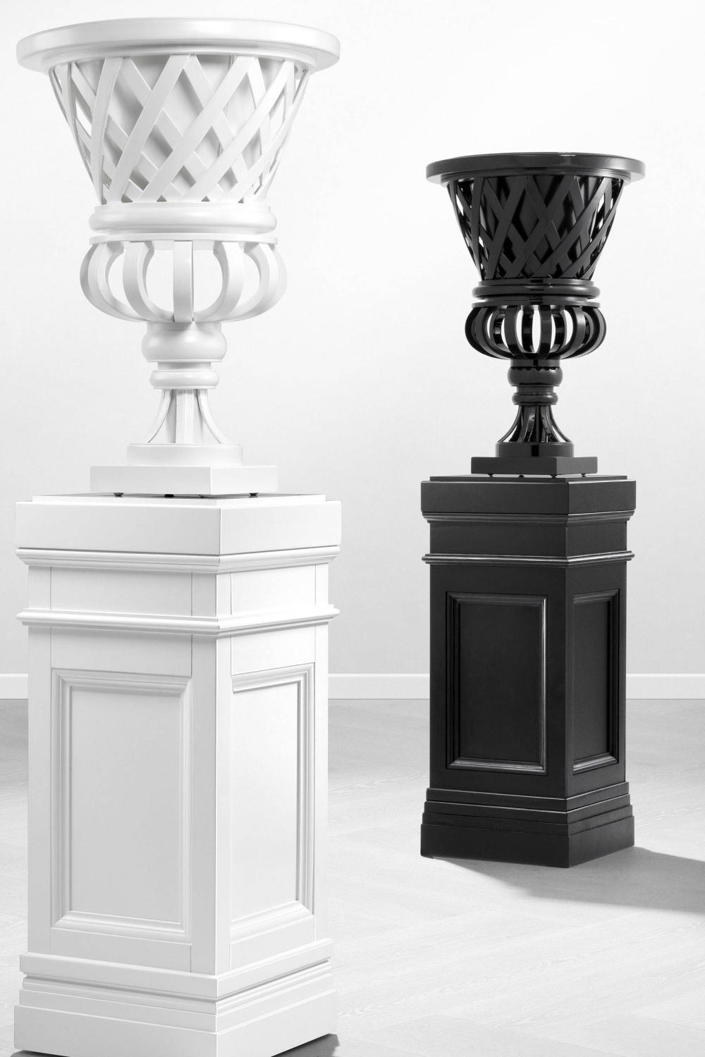 Black Panelled Column Marceau | Eichholtz Miami