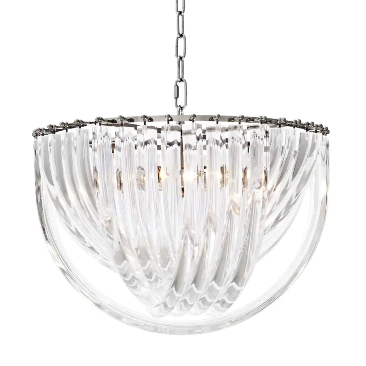 Lucite Loop Chandelier L Murano | Eichholtz Miami
