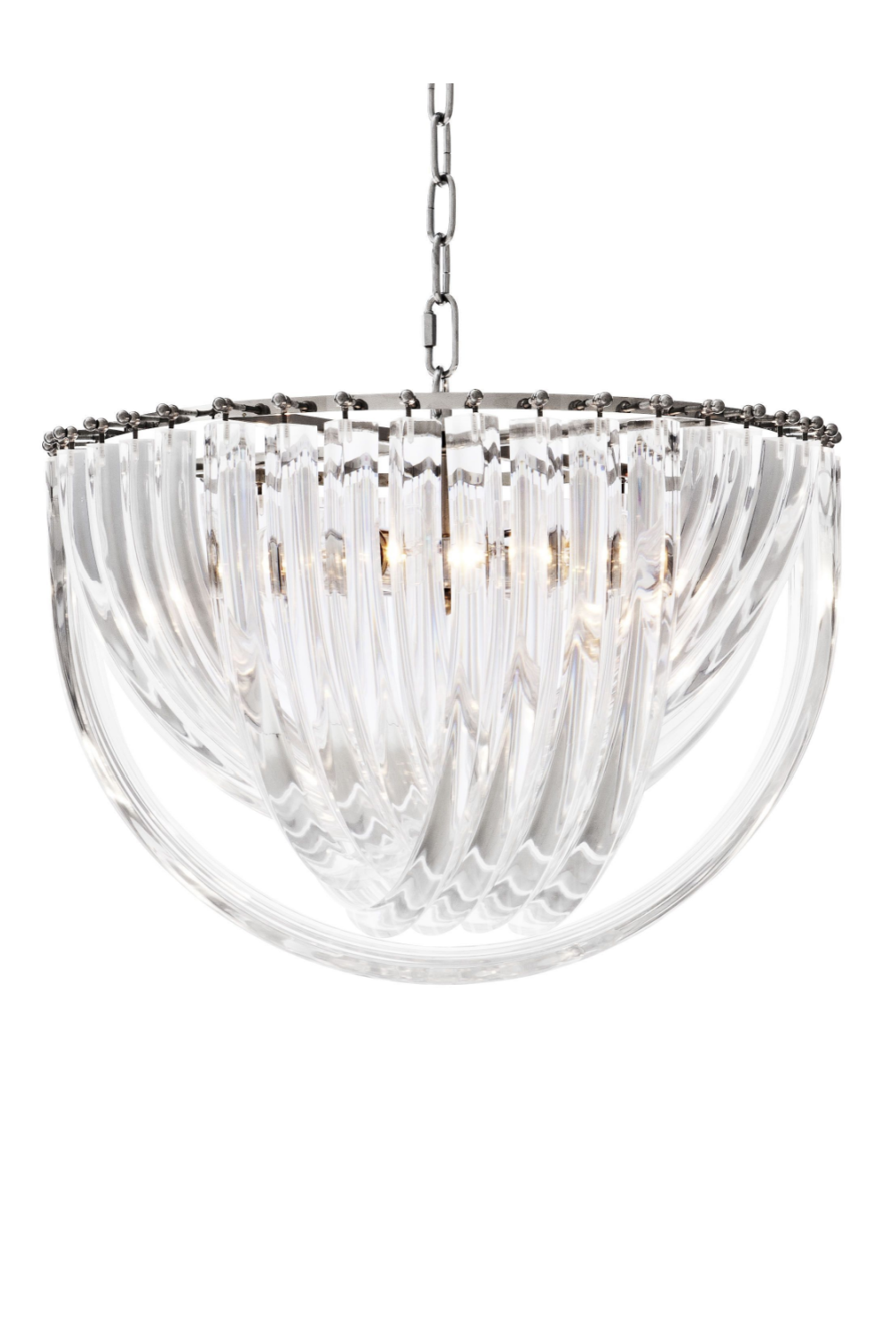 Lucite Loop Chandelier L Murano | Eichholtz Miami
