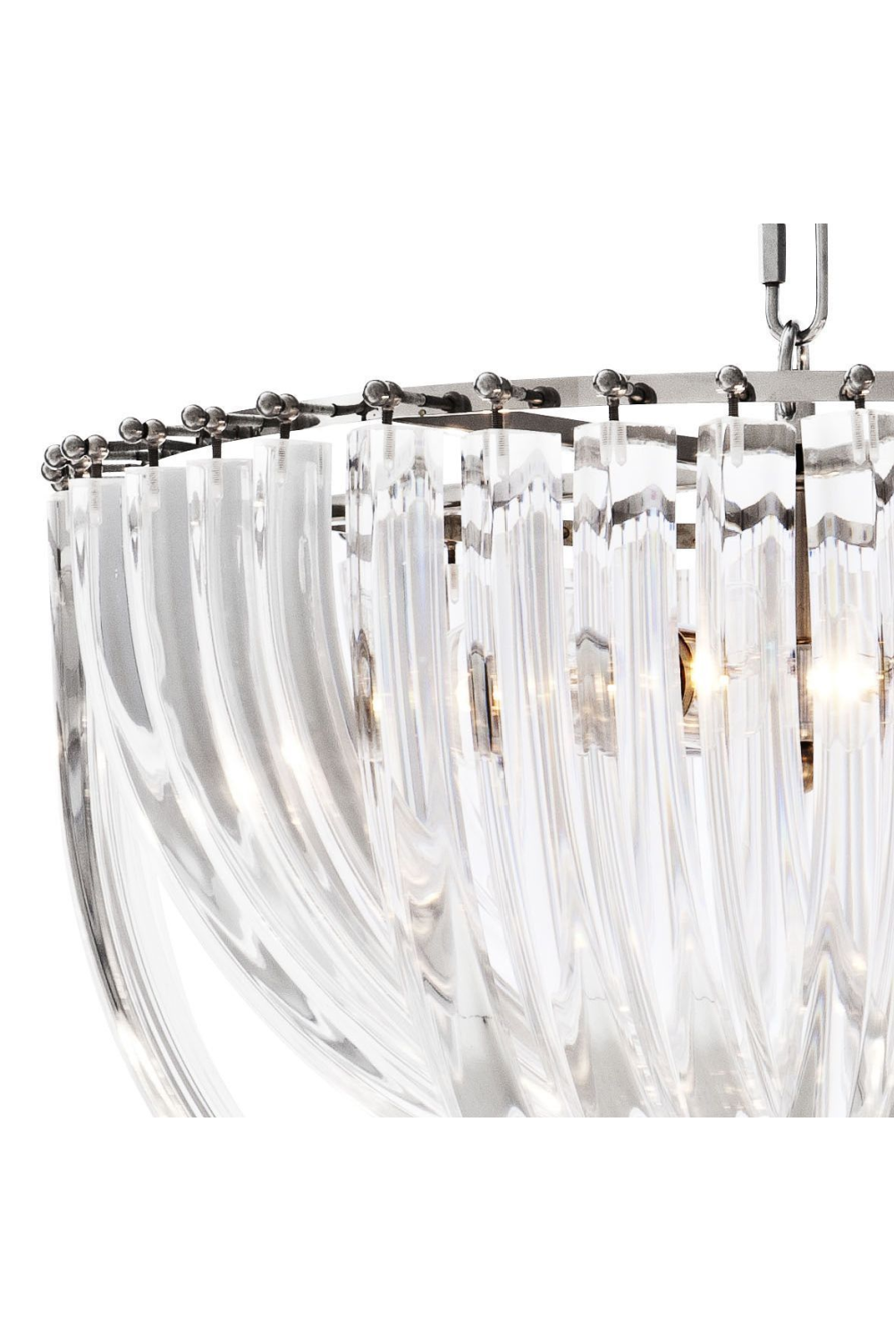 Lucite Loop Chandelier L Murano | Eichholtz Miami