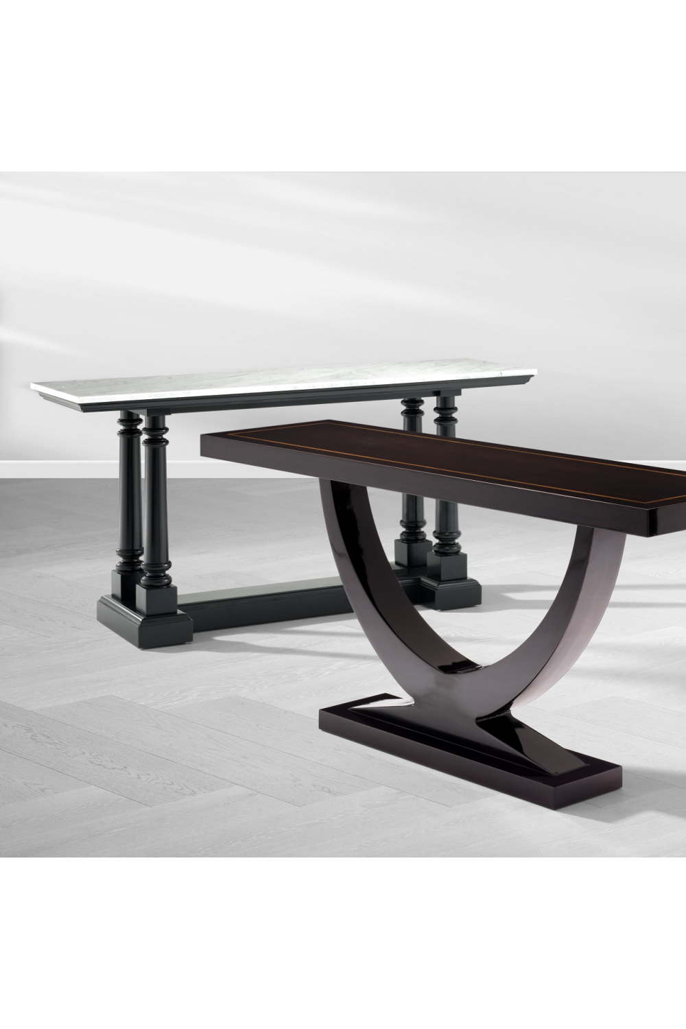 White Marble Console Table Walford | Eichholtz Miami