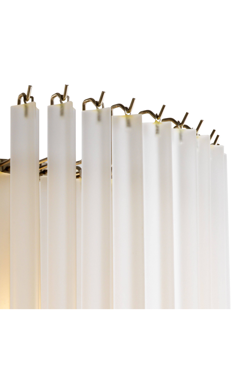 Nickel Frosted Glass Chandelier Nova | Eichholtz Miami