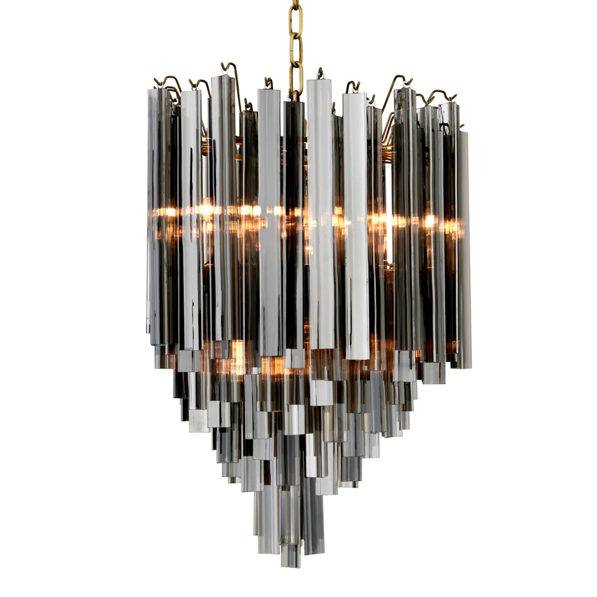 Tapered Glass Rods Chandelier Salerno | Eichholtz Miami