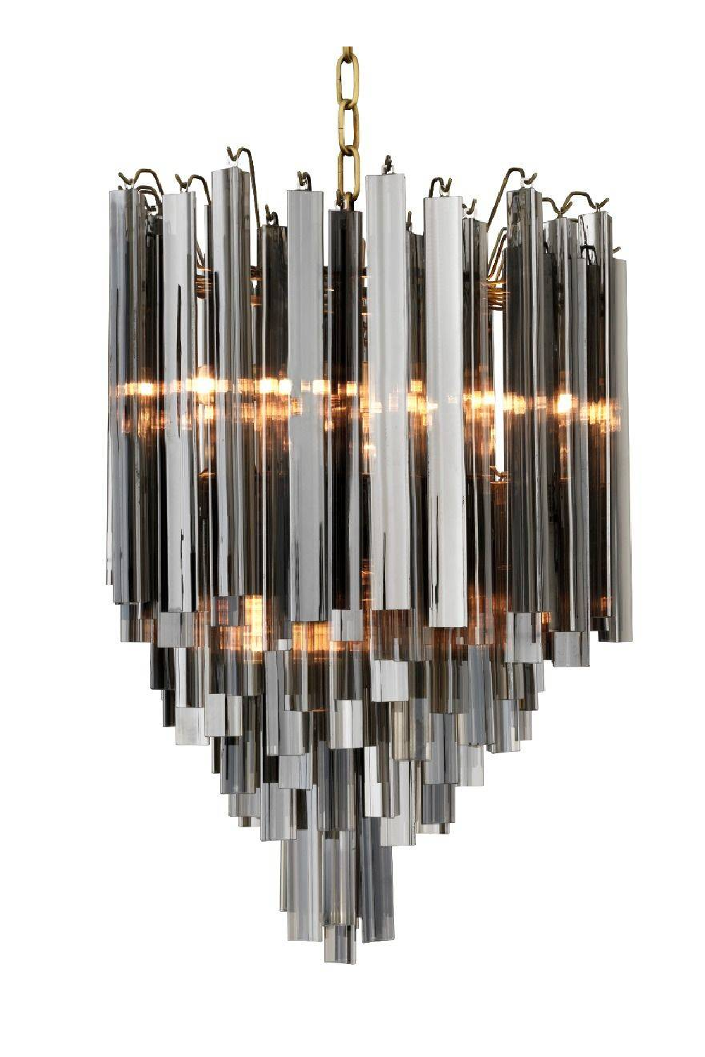 Tapered Glass Rods Chandelier Salerno | Eichholtz Miami