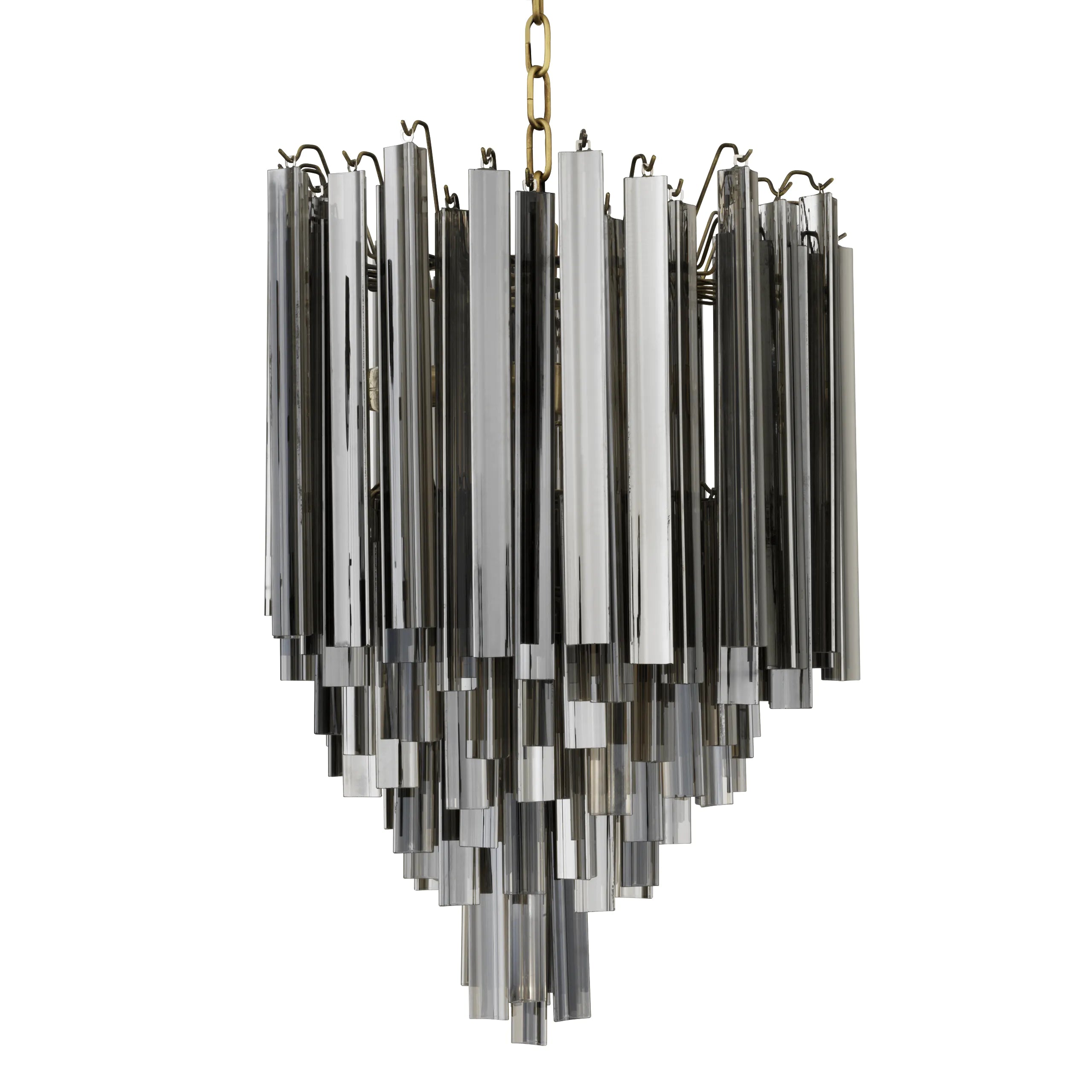 Tapered Glass Rods Chandelier Salerno | Eichholtz Miami