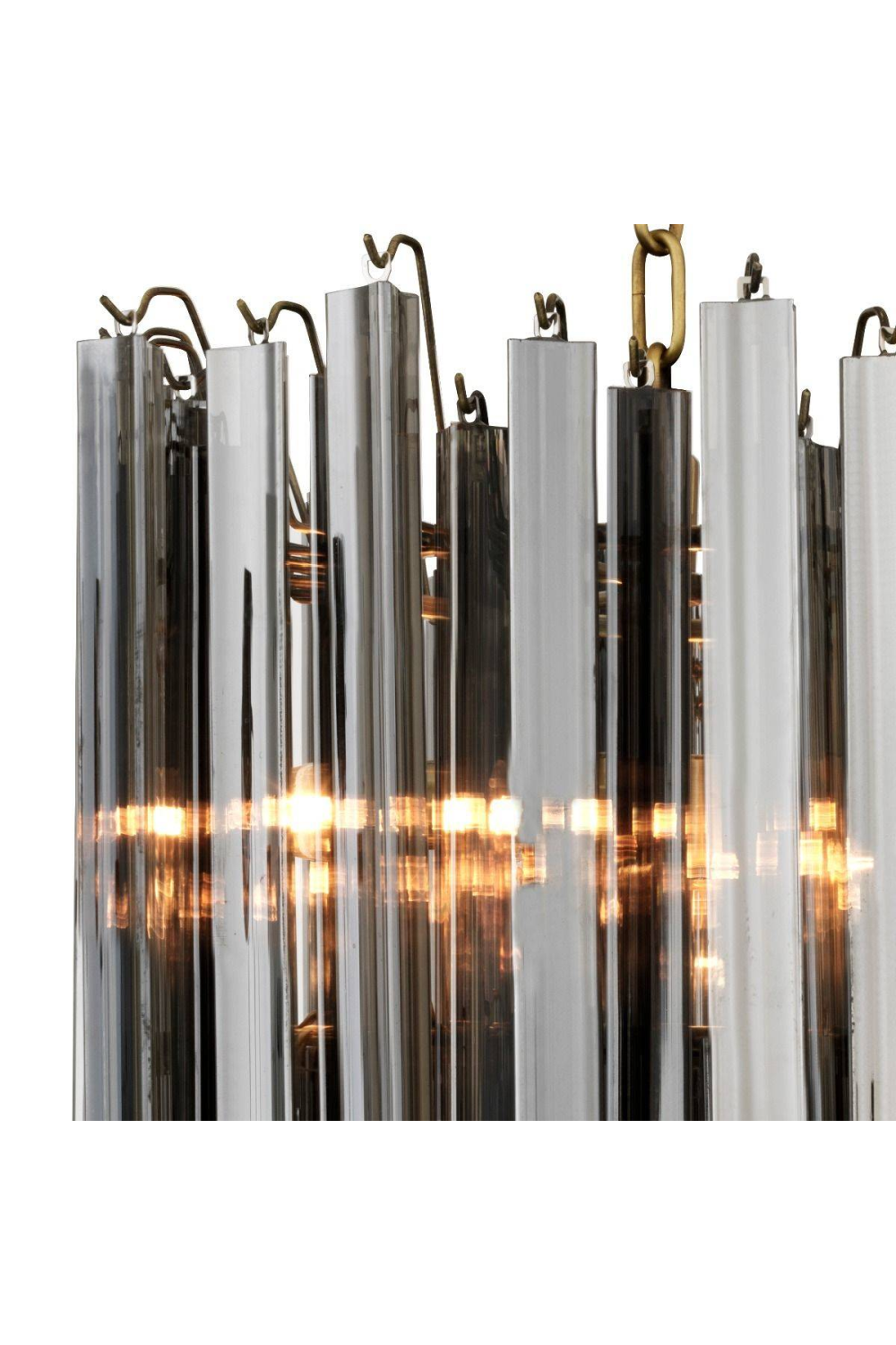 Tapered Glass Rods Chandelier Salerno | Eichholtz Miami