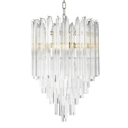 Tapered Glass Rods Chandelier Salerno | Eichholtz Miami