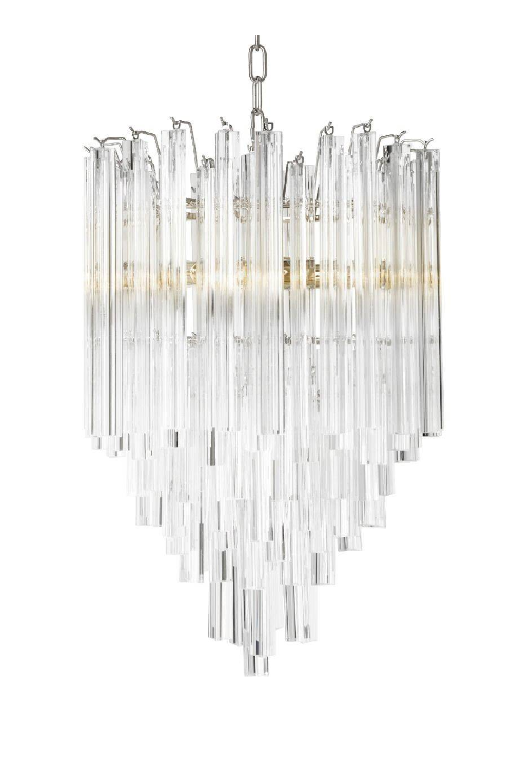 Tapered Glass Rods Chandelier Salerno | Eichholtz Miami