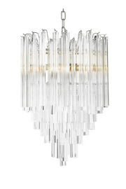 Tapered Glass Rods Chandelier Salerno | Eichholtz Miami