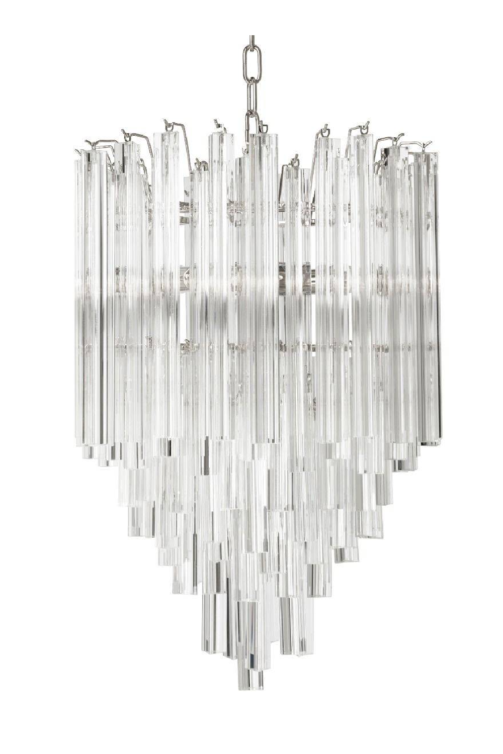 Tapered Glass Rods Chandelier Salerno | Eichholtz Miami