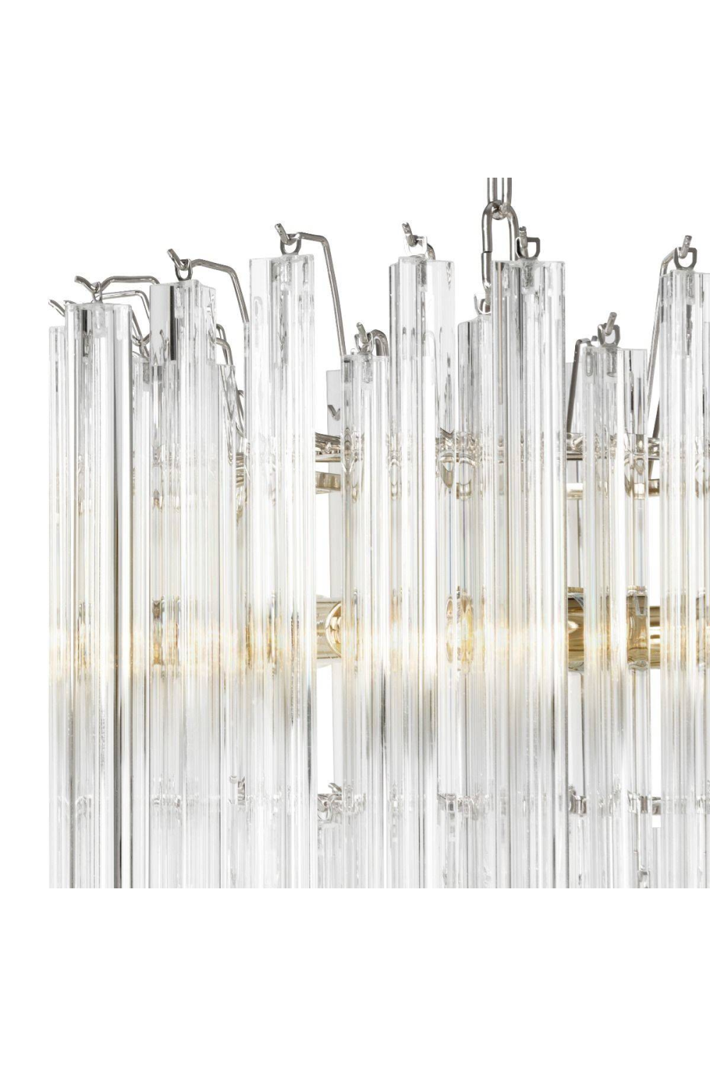Tapered Glass Rods Chandelier Salerno | Eichholtz Miami