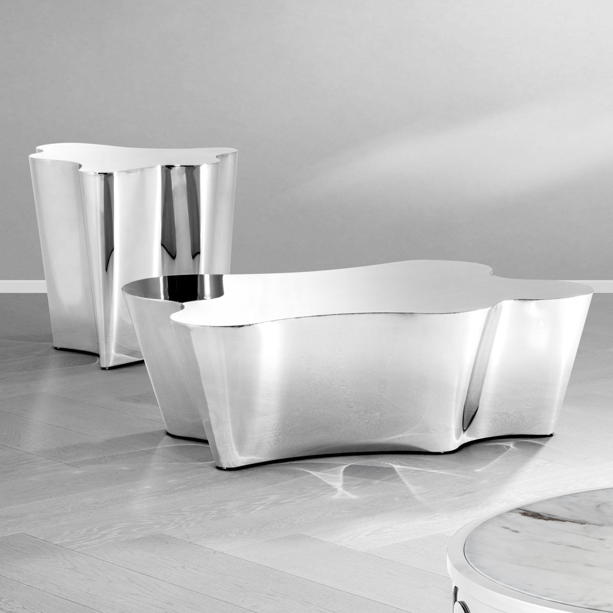 Stainless Steel Coffee Table Sceptre | Eichholtz Miami