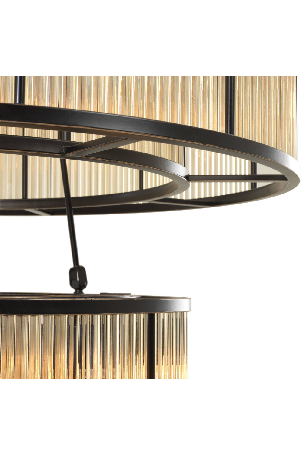 Bronze Glass Chandelier Bernardi | Eichholtz Miami