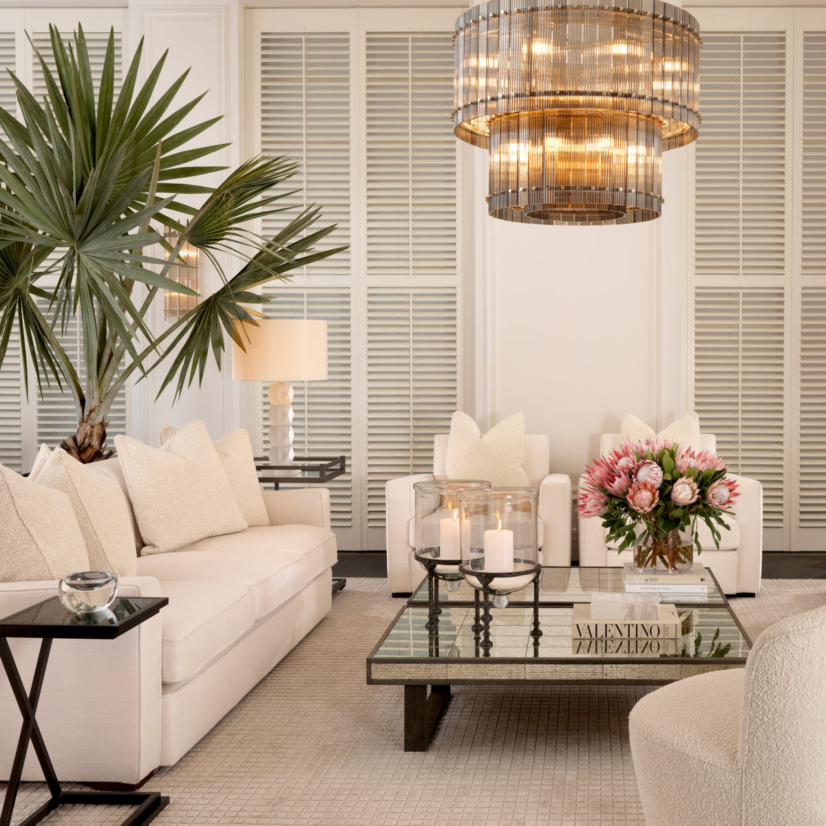 Leather Wrapped Side Table Maurizio | Eichholtz Miami