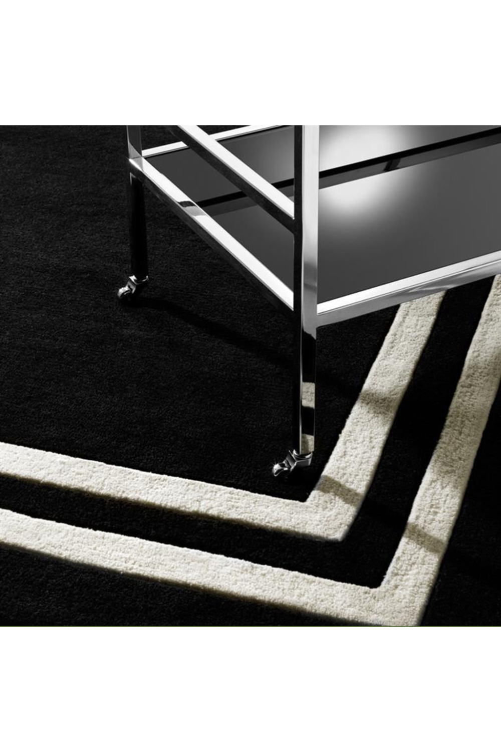 Black Wool Carpet Celeste | Eichholtz Miami
