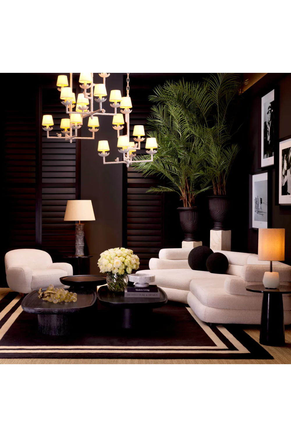 Black Wool Carpet Celeste | Eichholtz Miami