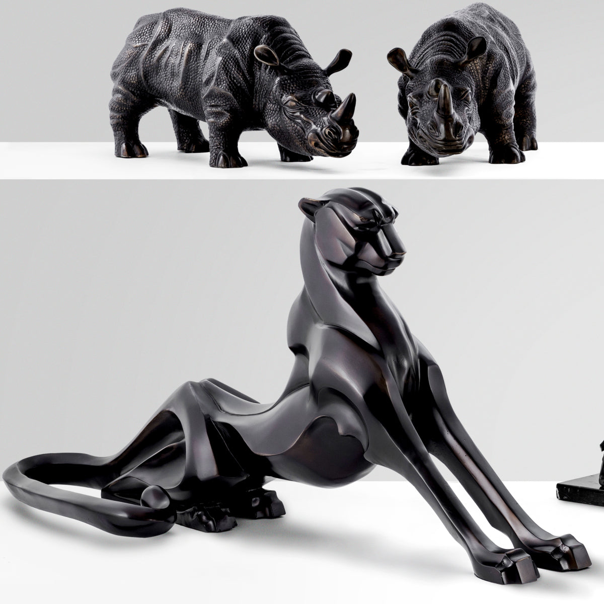 Bronze Decorative Statue Cheetah | Eichholtz Miami