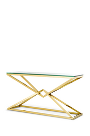 Brass Crossed-Leg Console | Eichholtz Connor L | #1 Eichholtz Retailer