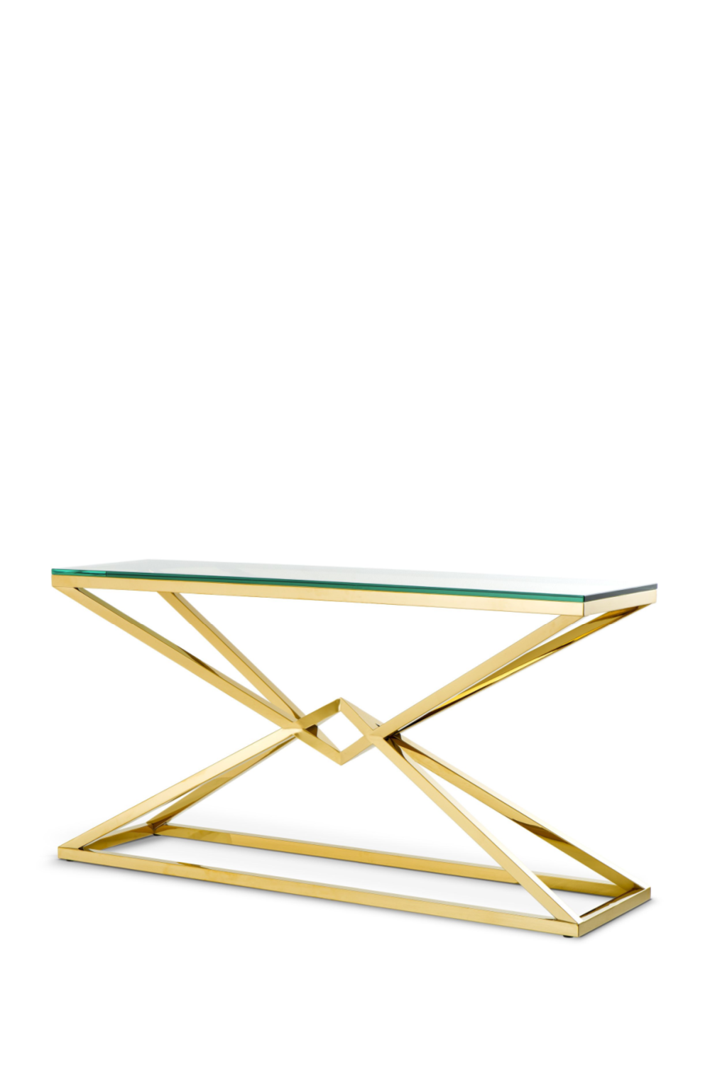 Brass Crossed-Leg Console | Eichholtz Connor L | #1 Eichholtz Retailer