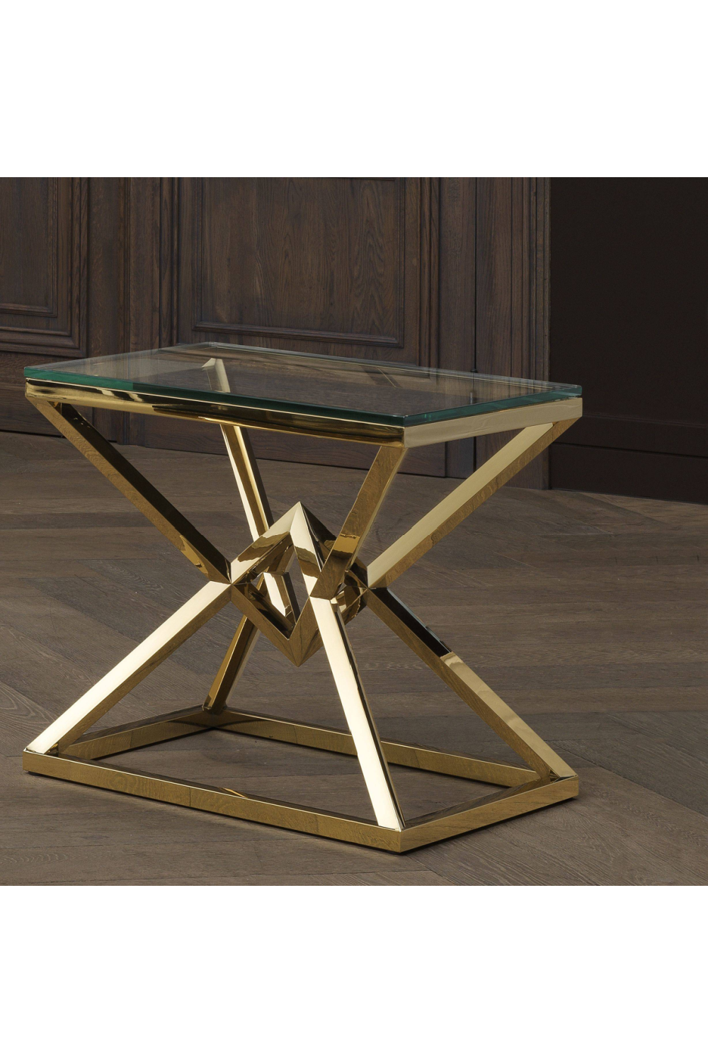 Gold Side Table Connor | Eichholtz Miami