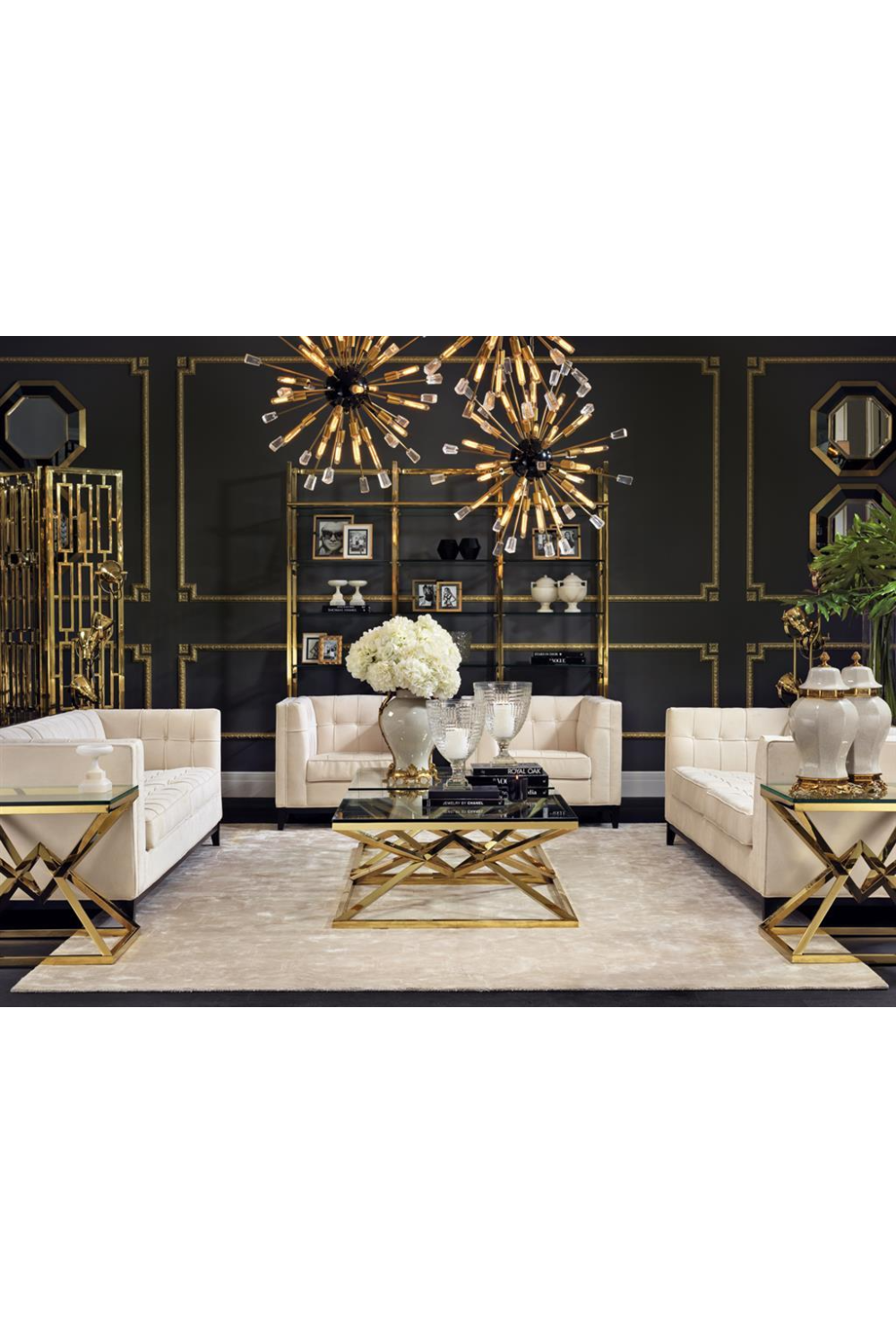 Gold Side Table Connor | Eichholtz Miami