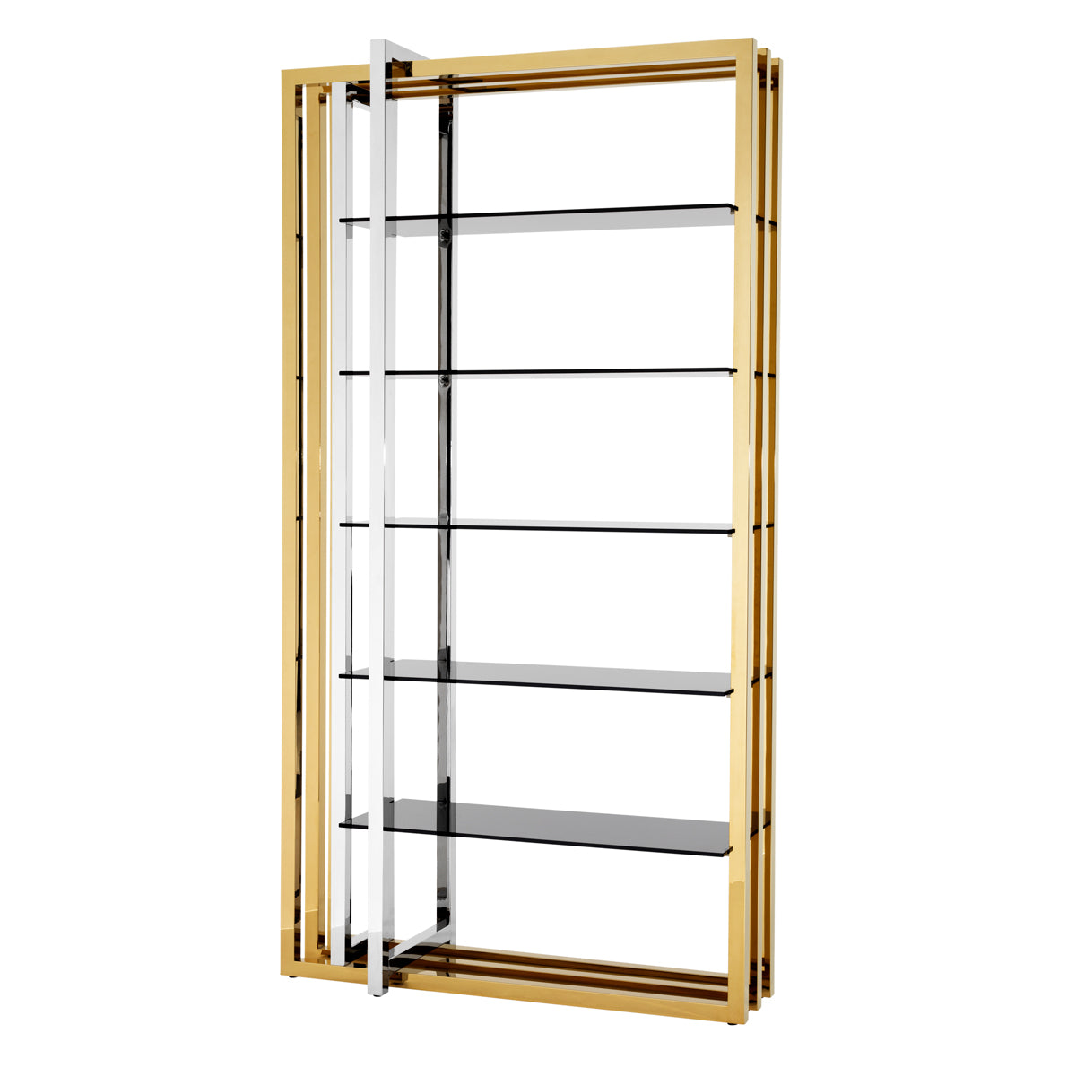 Gold and Steel Cabinet Cipriani | Eichholtz Miami