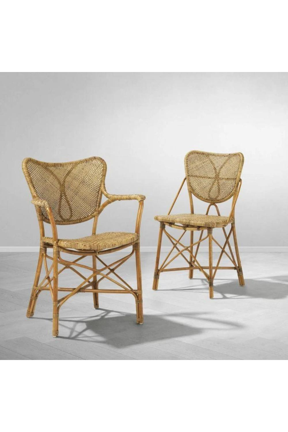 Handwoven Rattan Dining Armchair Colony | Eichholtz Miami