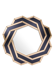 Amber Black Glass Mirror Mulini | Eichholtz Miami