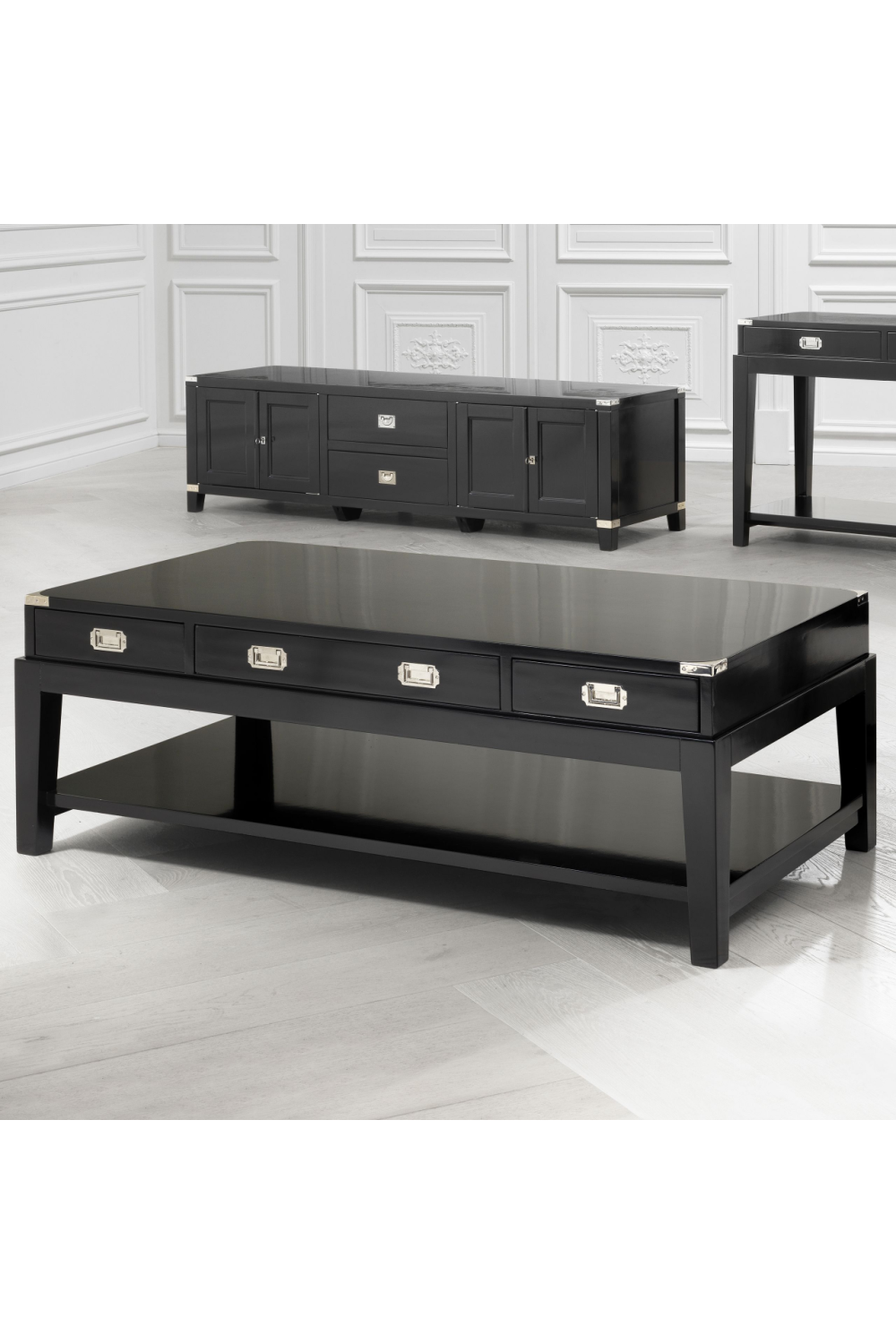 3 Drawer Coffee Table Military | Eichholtz Miami