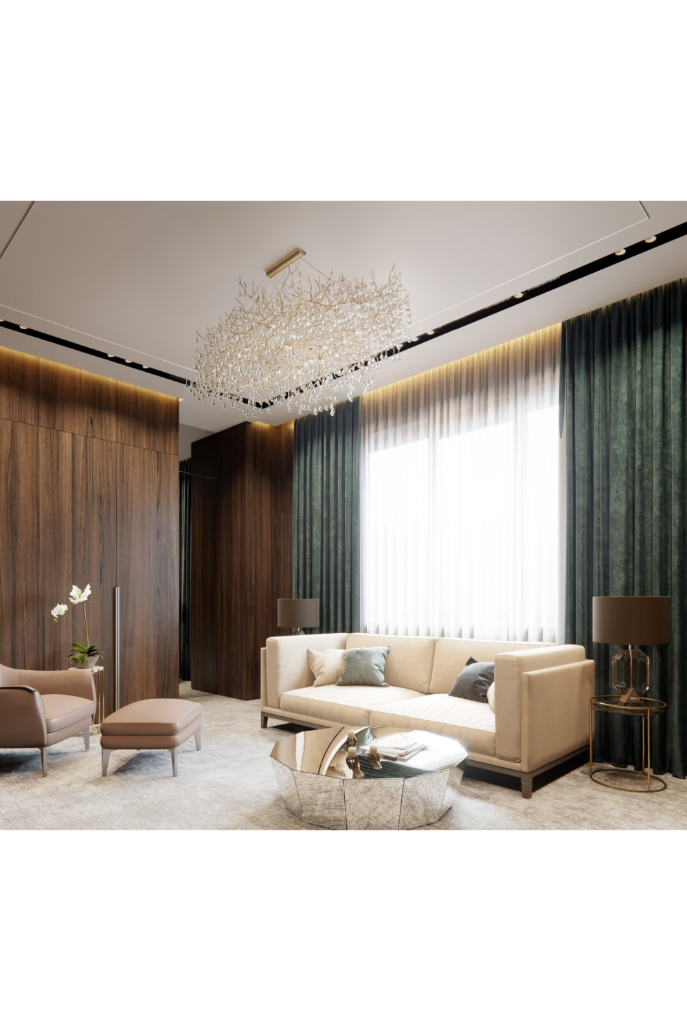 Crystal Glass Table Lamp Emerald | Eichholtz Miami