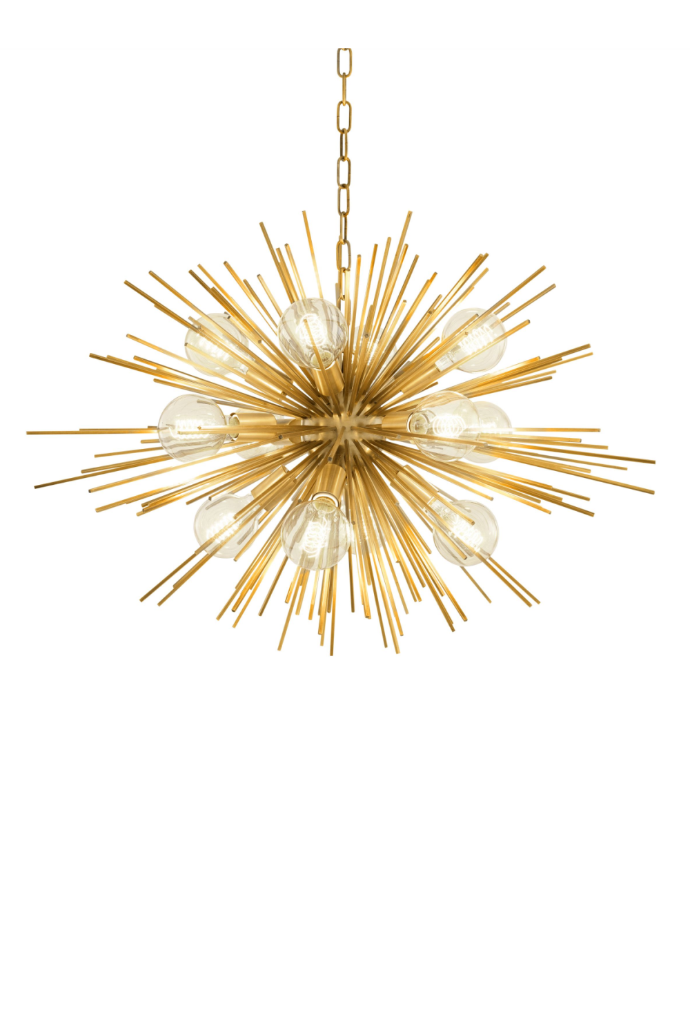 Brass Starburst Chandelier Boivin | Eichholtz Miami