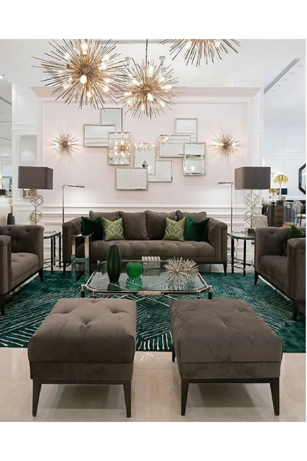 Brass Starburst Chandelier Boivin | Eichholtz Miami