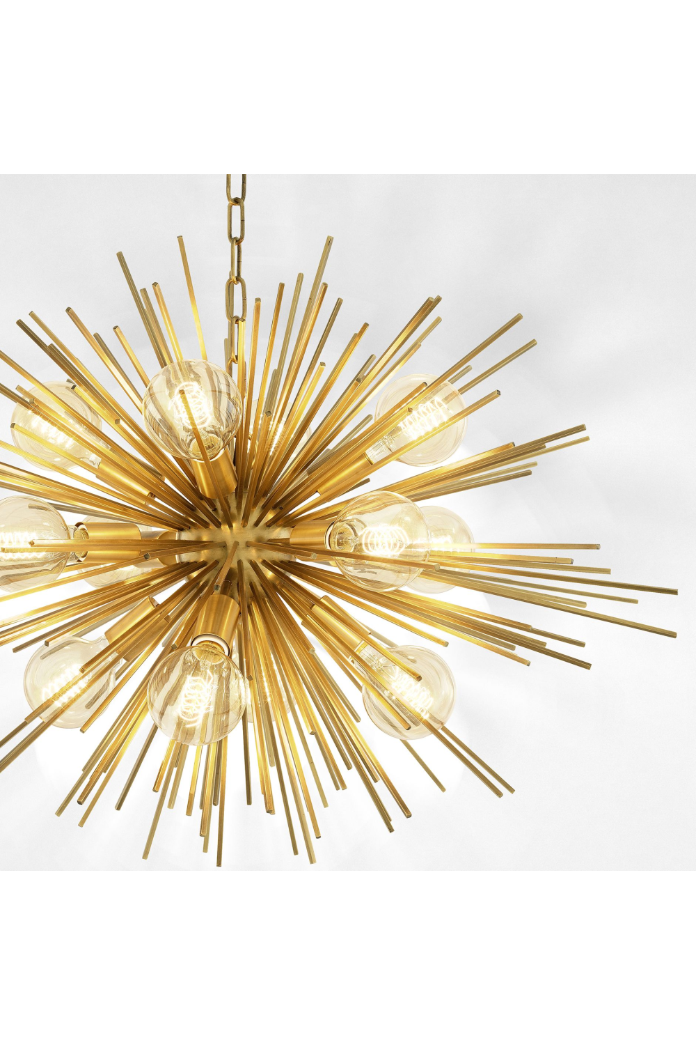 Brass Starburst Chandelier Boivin | Eichholtz Miami