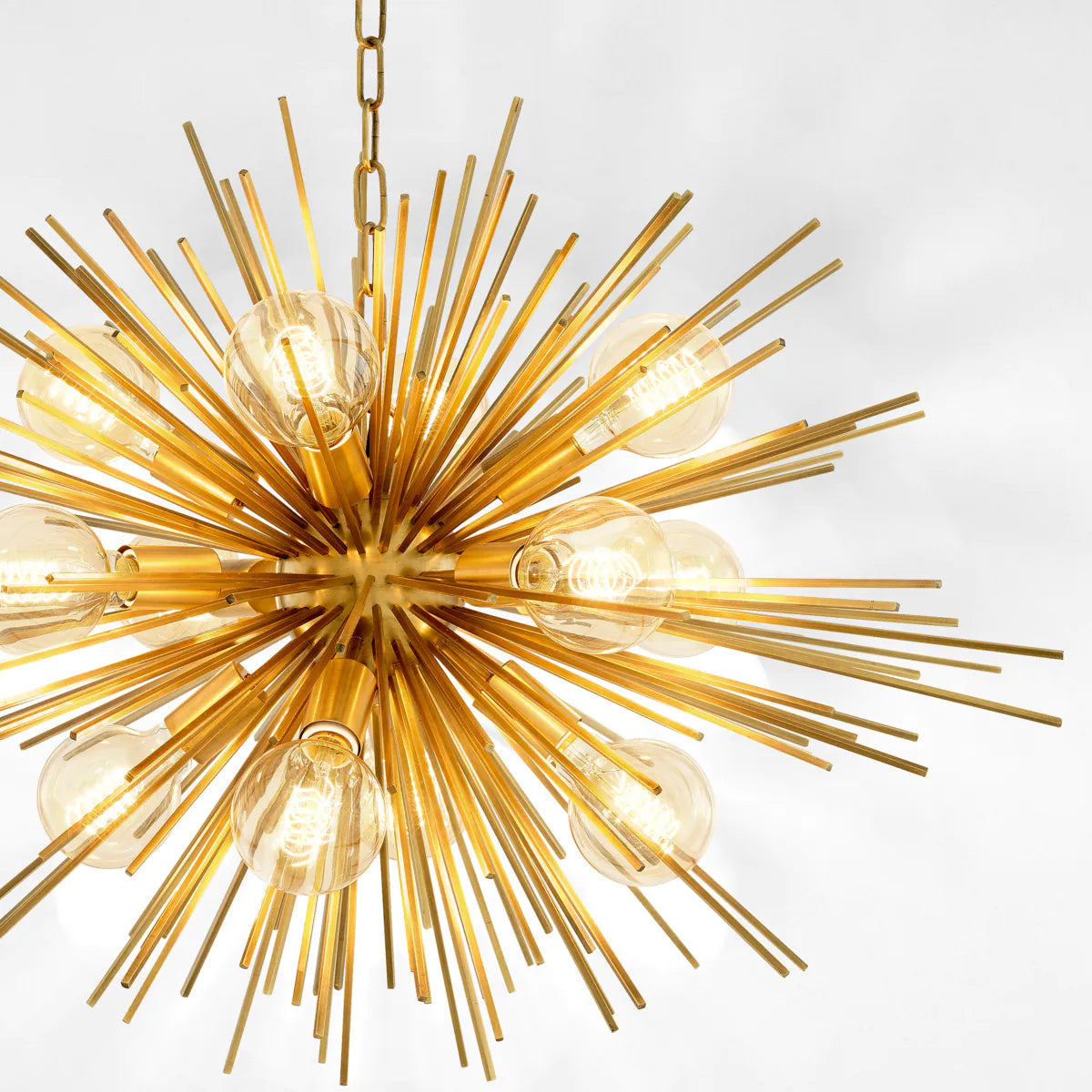 Brass Starburst Chandelier Boivin | Eichholtz Miami