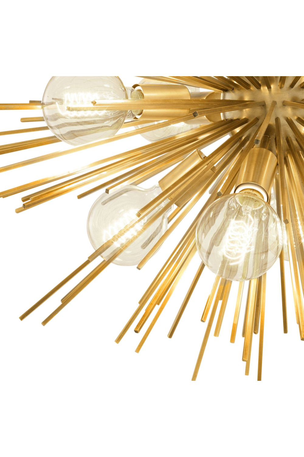 Brass Starburst Chandelier Boivin | Eichholtz Miami