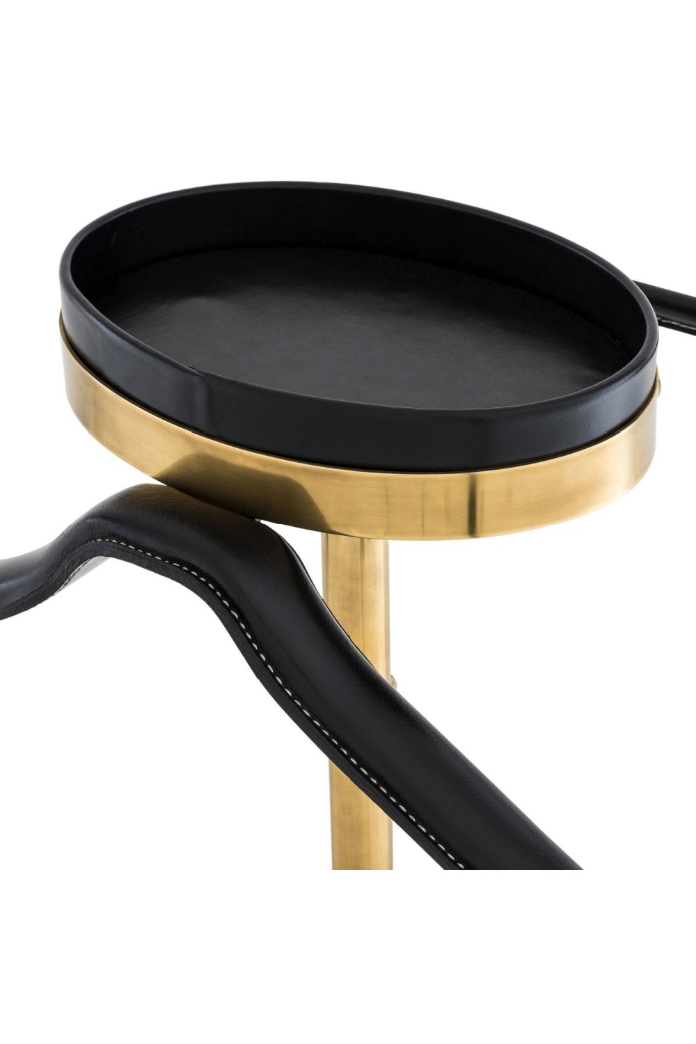 Black Leather Dressboy McKinsey | Eichholtz Miami