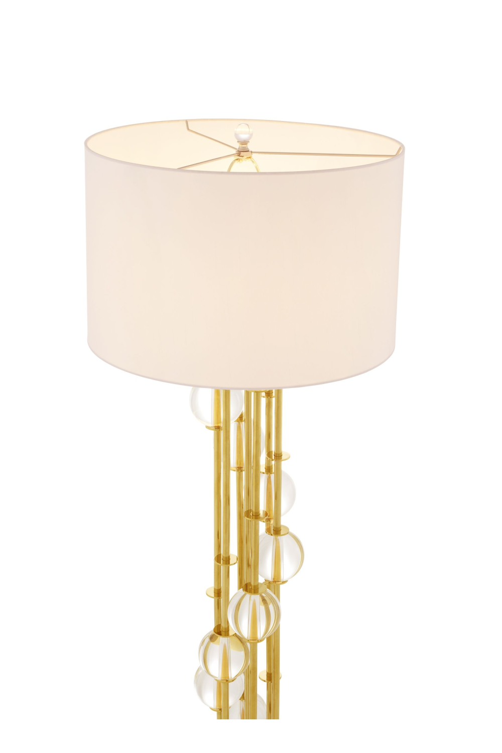 Gold Crystal Floor Lamp Lorenzo | Eichholtz Miami