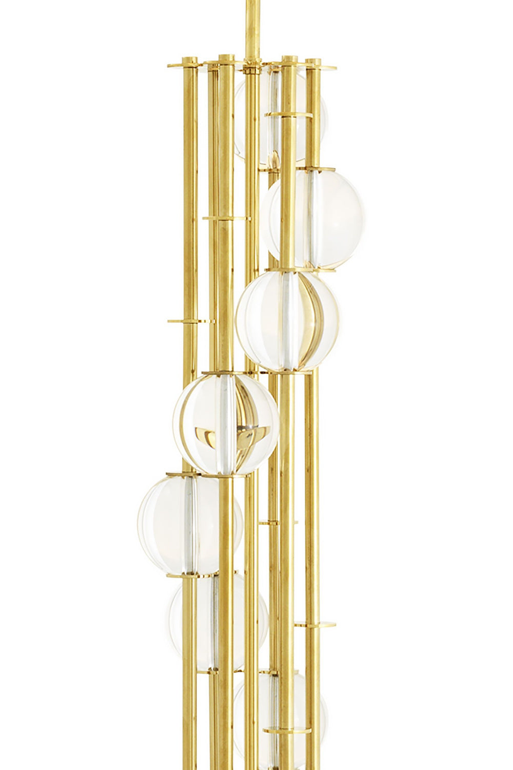 Gold Crystal Floor Lamp Lorenzo | Eichholtz Miami