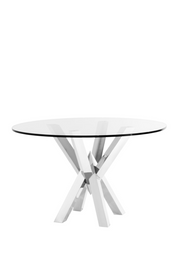 Silver Dining Table Triumph | Eichholtz Miami