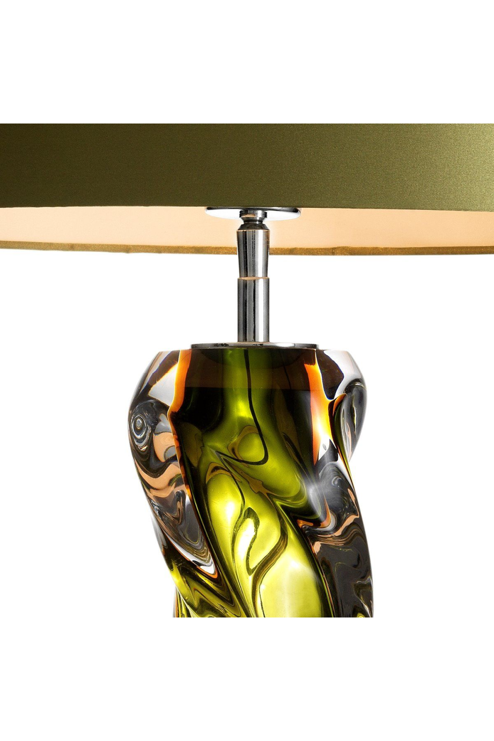 Green Glass Table Lamp Carnegie | Eichholtz Miami