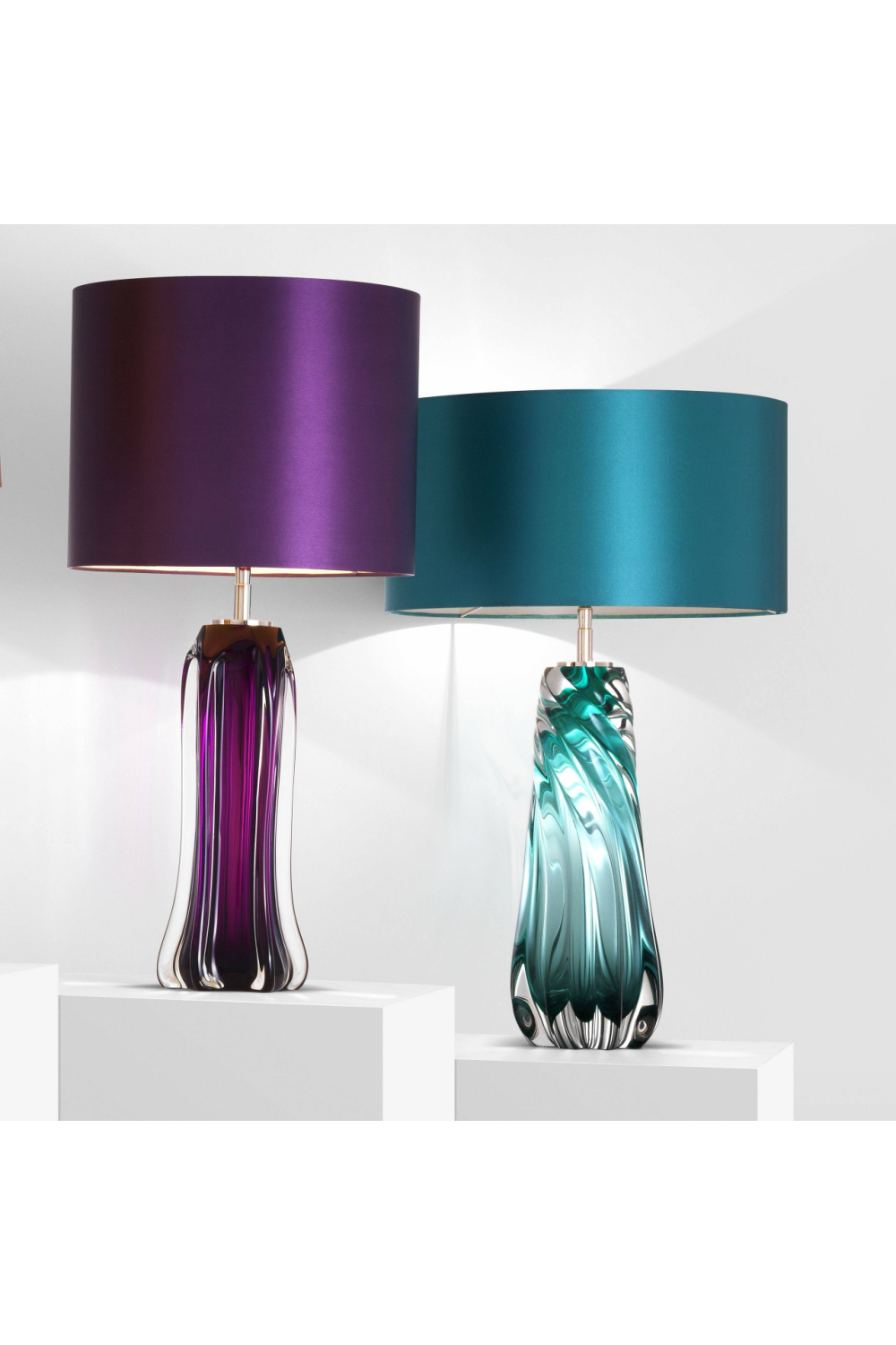 Purple Glass Table Lamp Castillo | Eichholtz Miami