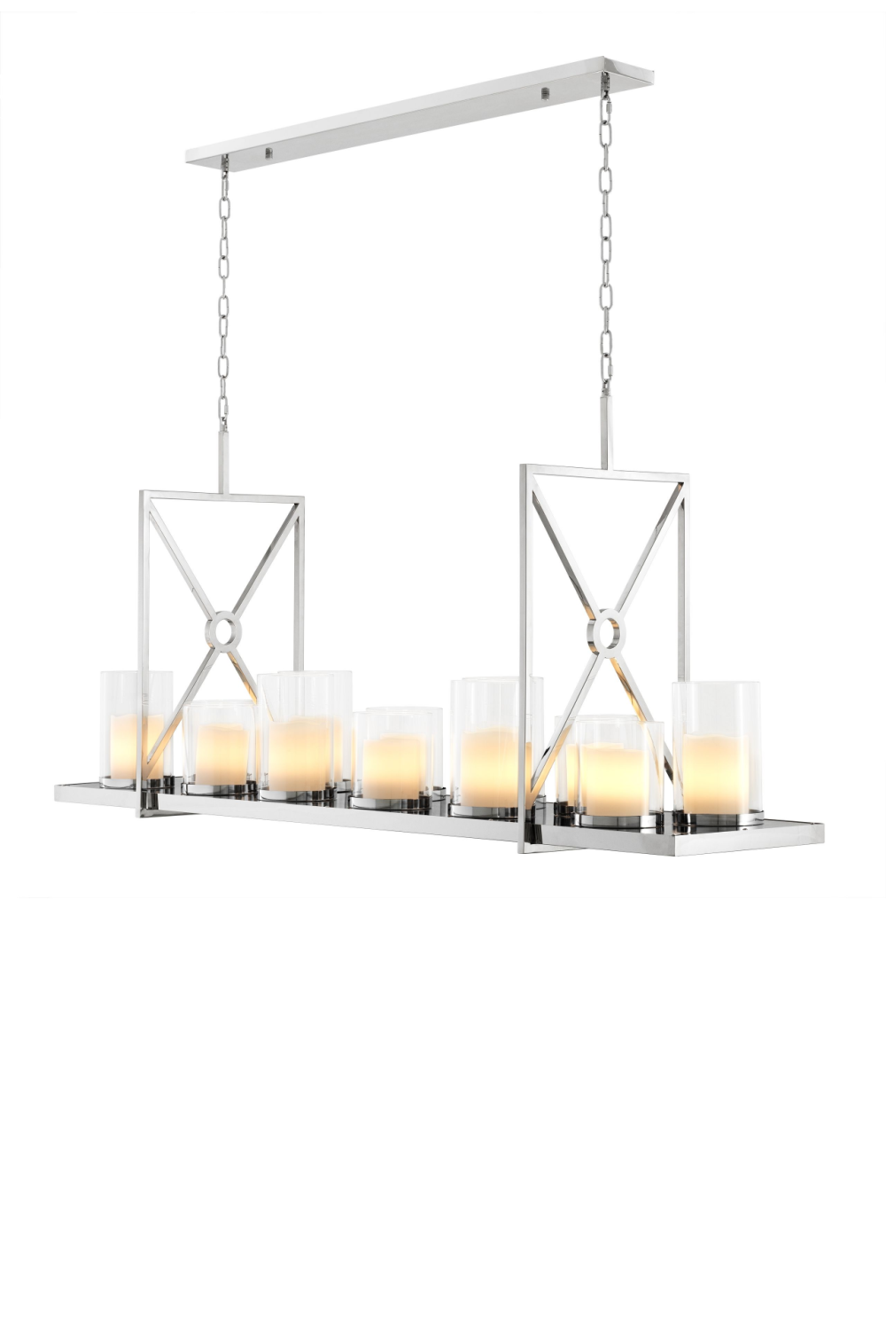 Polished Linear Chandelier Summit | Eichholtz Miami