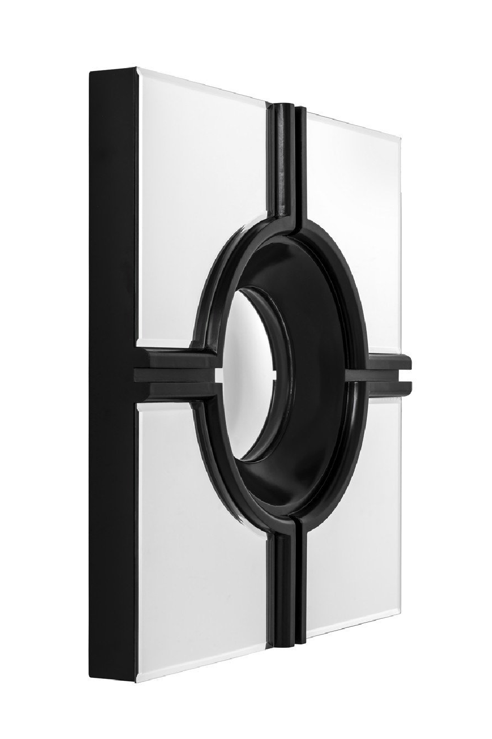 Black Convex Mirror Jagger | Eichholtz Miami