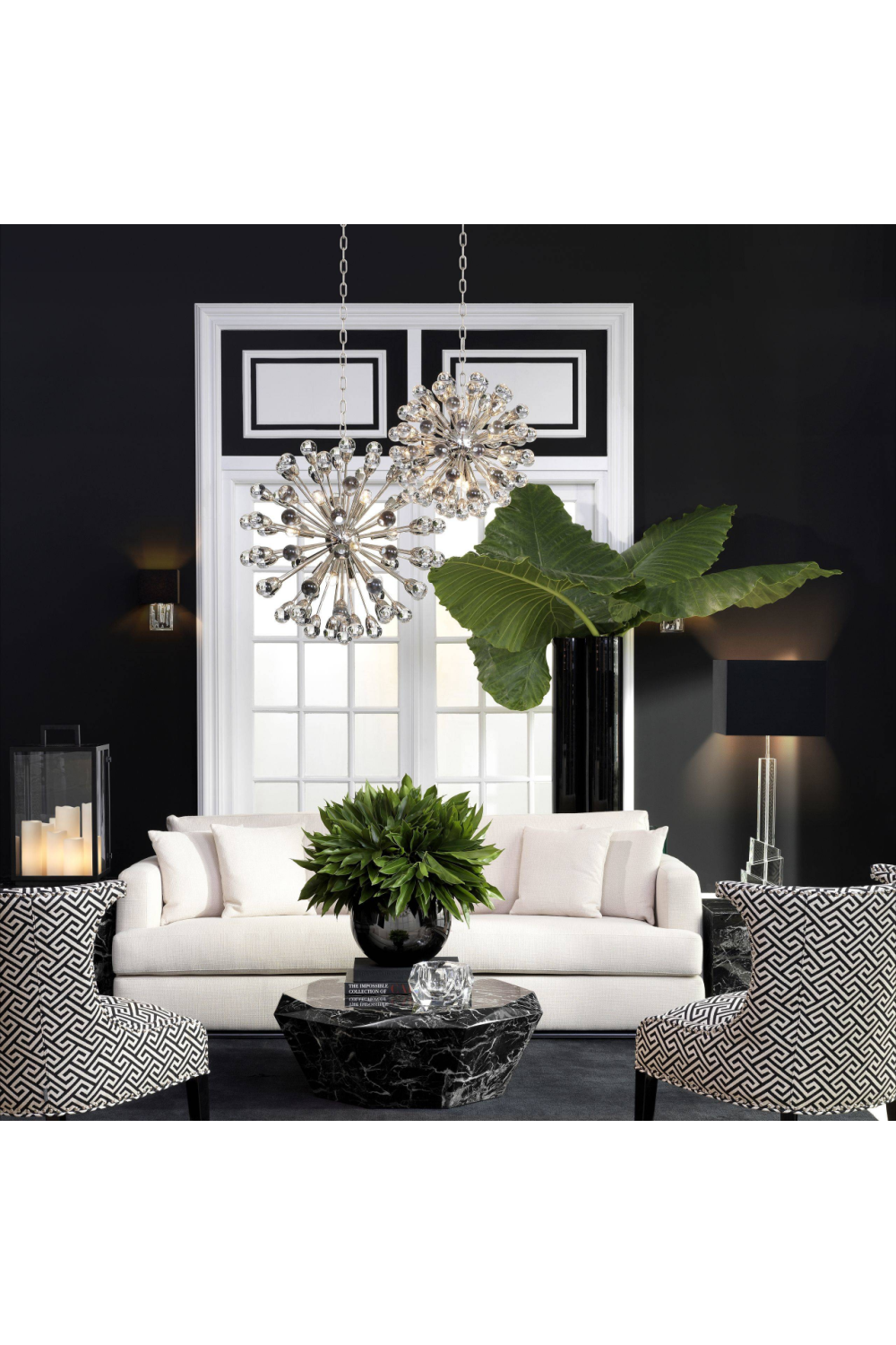 Clear Glass Sputnik Chandelier Anto | Eichholtz Miami