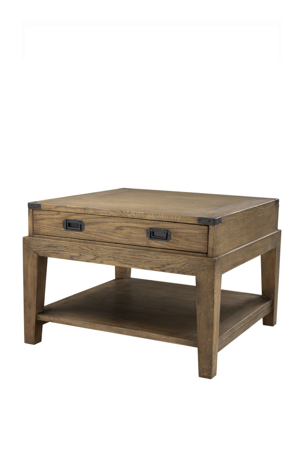 Smoked Oak Side Table Military | Eichholtz Miami