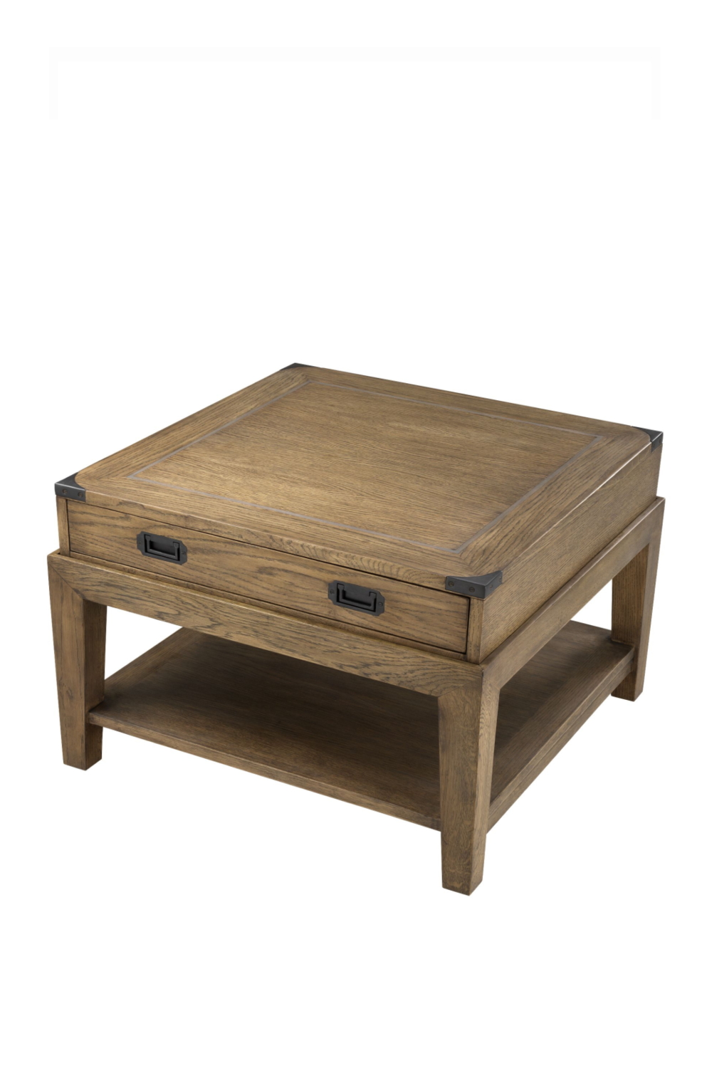 Smoked Oak Side Table Military | Eichholtz Miami