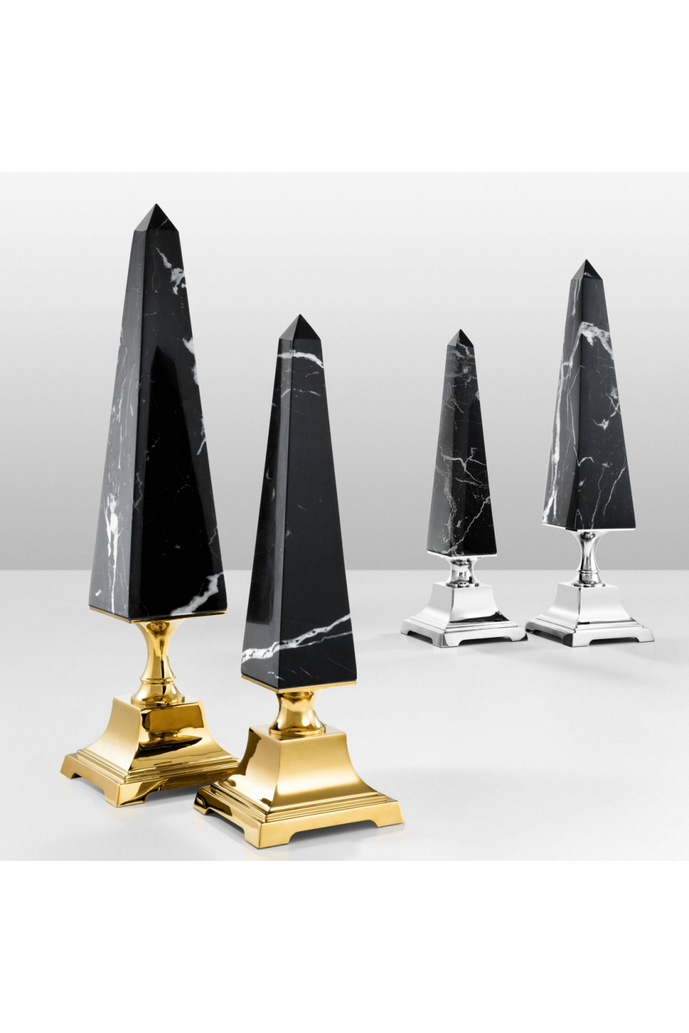 Black Marble Obelisk - L Layford | Eichholtz Miami