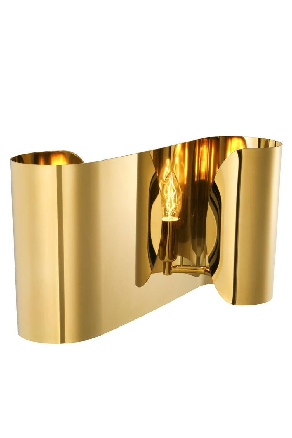 Gold Sculptural Wall Lamp Crawley | Eichholtz Miami