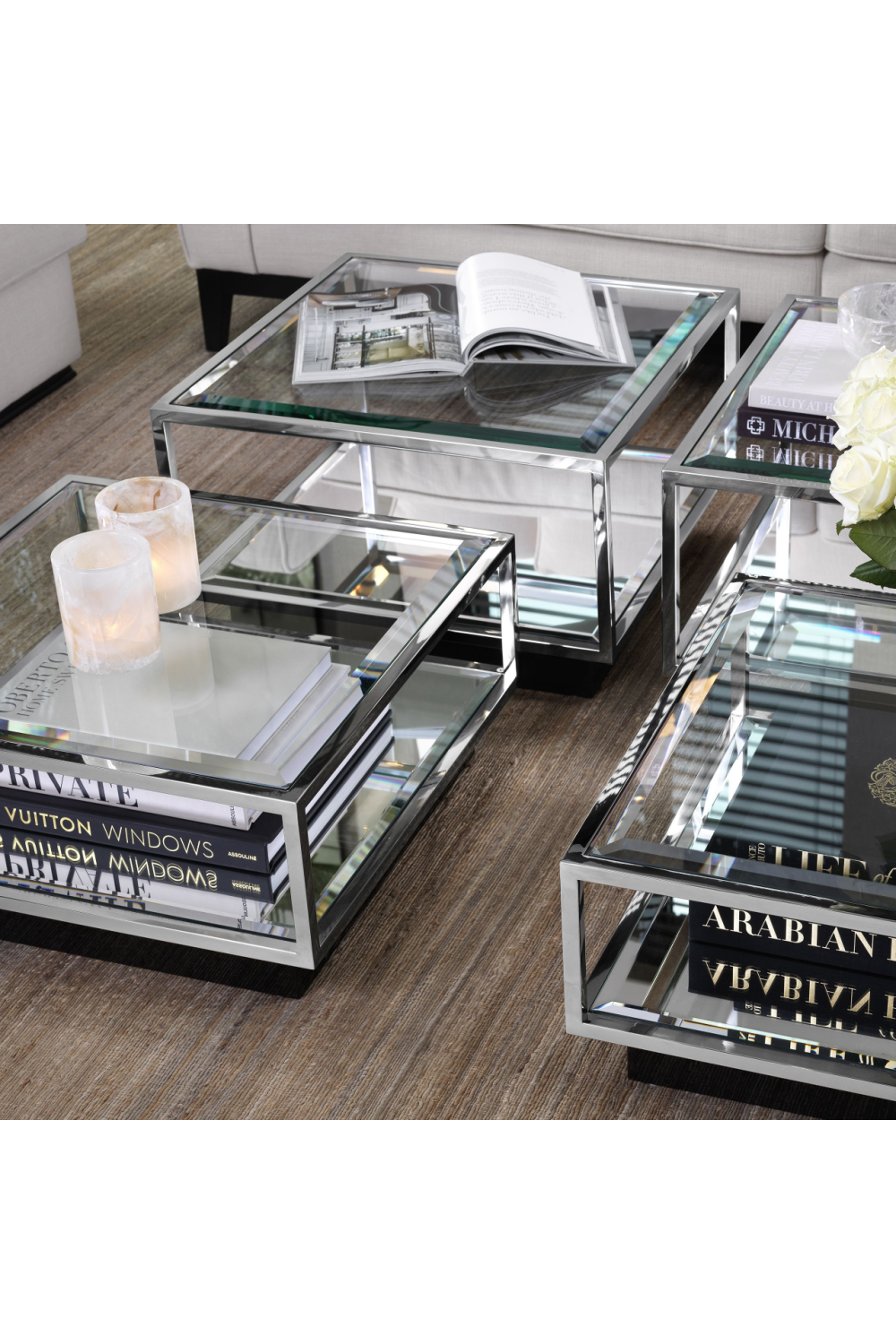 Multi Level Coffee Table Set (4) | Eichholtz Tortona | Eichholtzmiami.com