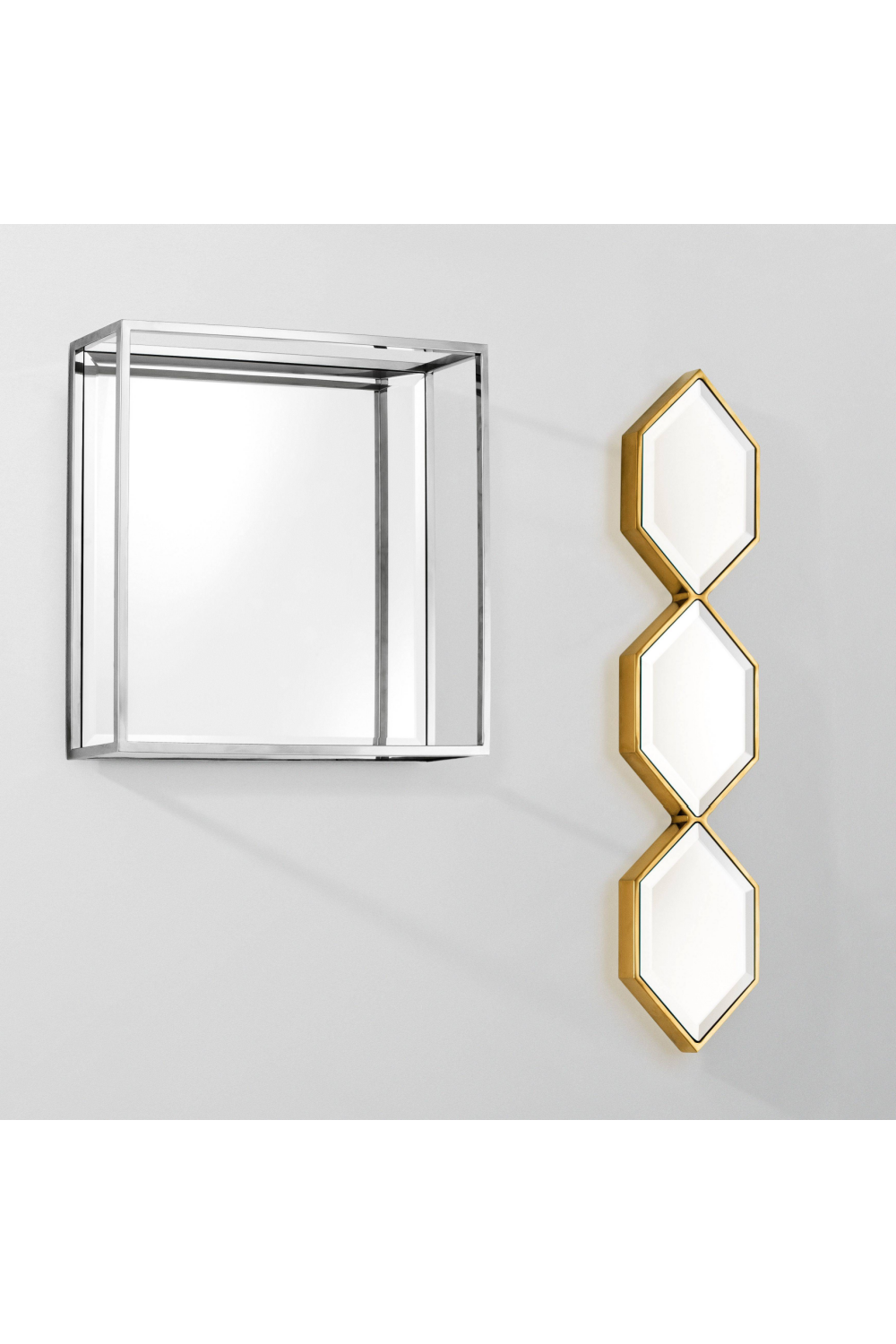 Hexagonal Beveled Mirror Glass Saronno | Eichholtz Miami